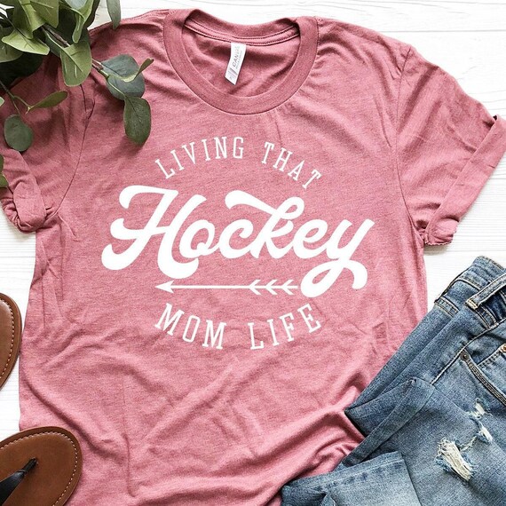 Hockey Mama Shirt, Hockey Mommy Tee, Mom Hockey Shirt, Mom Shirt, Hockey Mama Shirts, Hockey Mother Gift,  Style T-Shirt, Sports Mom Tee