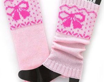 Kids Bow or Polka Dot Leg Warmers 100% Acrylic Perfect fall/winter item to accessorize children shoes and keep them warm