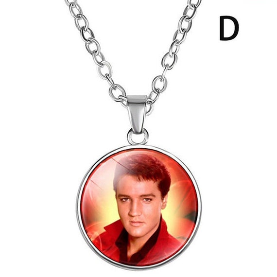 Elvis Presley earrings and necklace set great gift a must have 