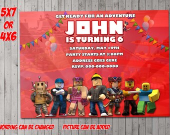 Roblox Invitations Etsy - roblox invitations etsy free online roblox birthday invitation invitation world Roblox Invitations Etsy - free online roblox birthday invitation invitation world