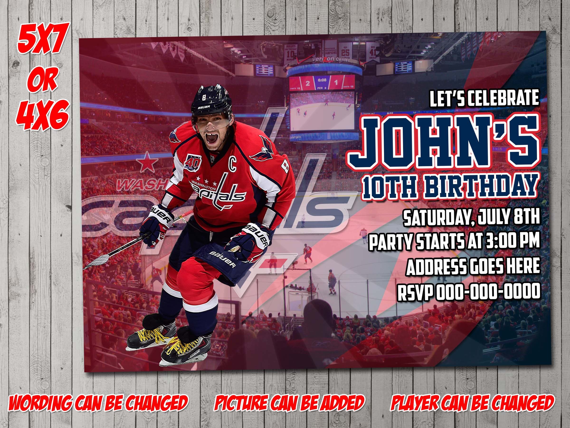 Washington Capitals Digital Invitation 