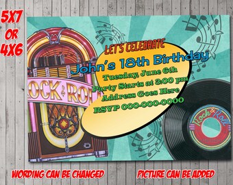 Jukebox Invite | Etsy