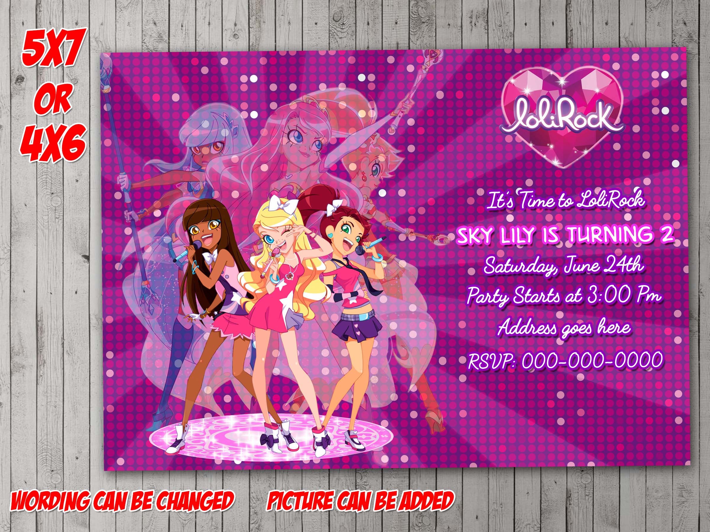 Lolirock Digital Invitation Party Reunion Anniversaire Etsy Lolirock Digital Invitation Party Reunion Anniversaire Etsy