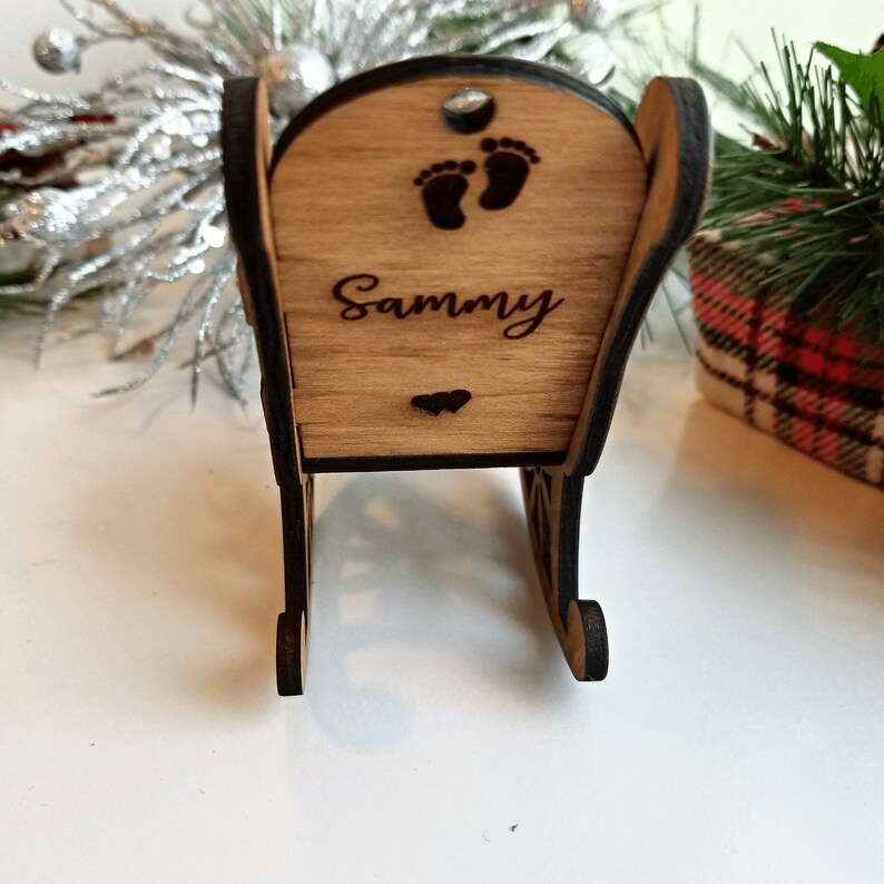 Rocking Chair Memorial Christmas Ornament Remembrance of Lost Etsy