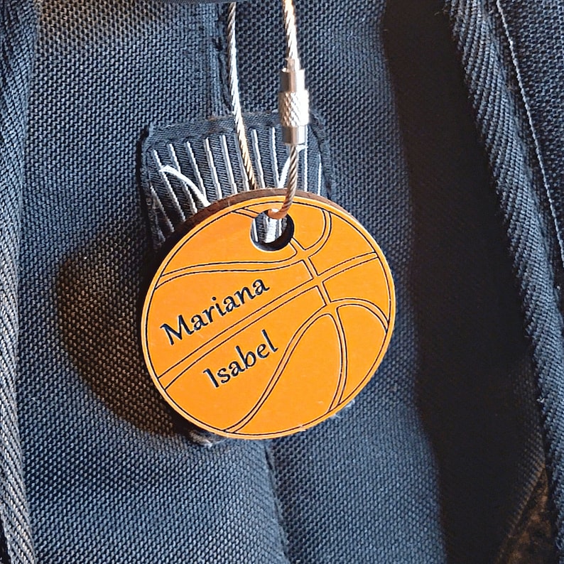 Personalized Sports Bag Tags Backpack Name Tag Lunch Box Etsy