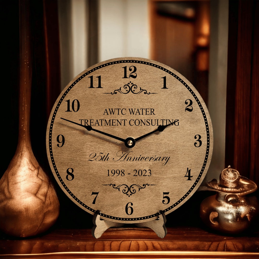 Business Anniversary Gift Personalized Business Anniversary Clock Gift