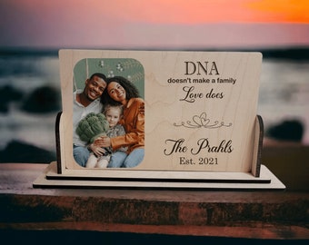 Personalized Adoption Gift - Unique Gift for Adoptive Family - Adoptive Family Photo Gift - Adopted Child Gift - Forever Family Keepsake