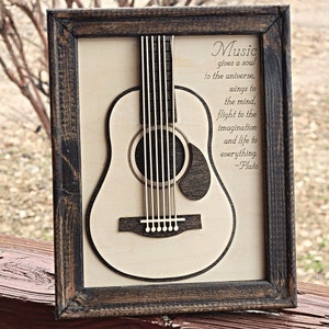 Personalized Guitar Sign - Custom Guitar Gifts for Men - Guitar Studio Wall Art - Gifts for Him - Music Lover Guitar Player Musician Gift