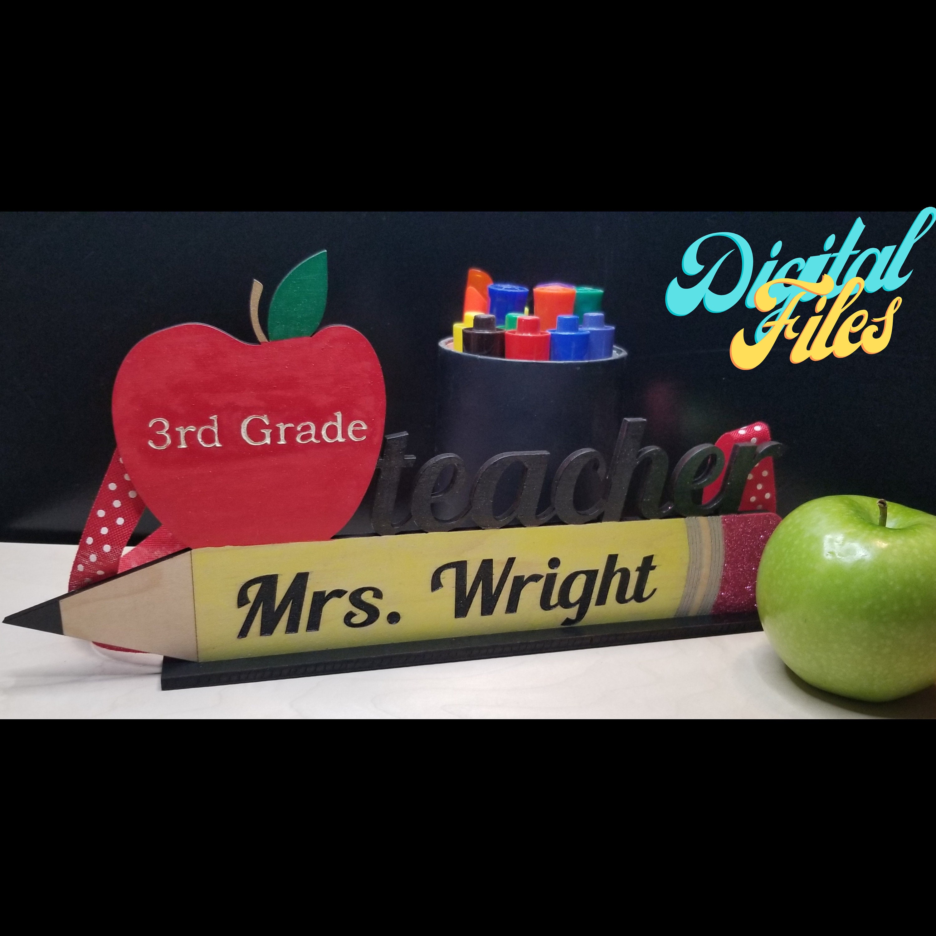 Teacher Keychain SVG Teacher Laser File Teacher Appreciation | Etsy