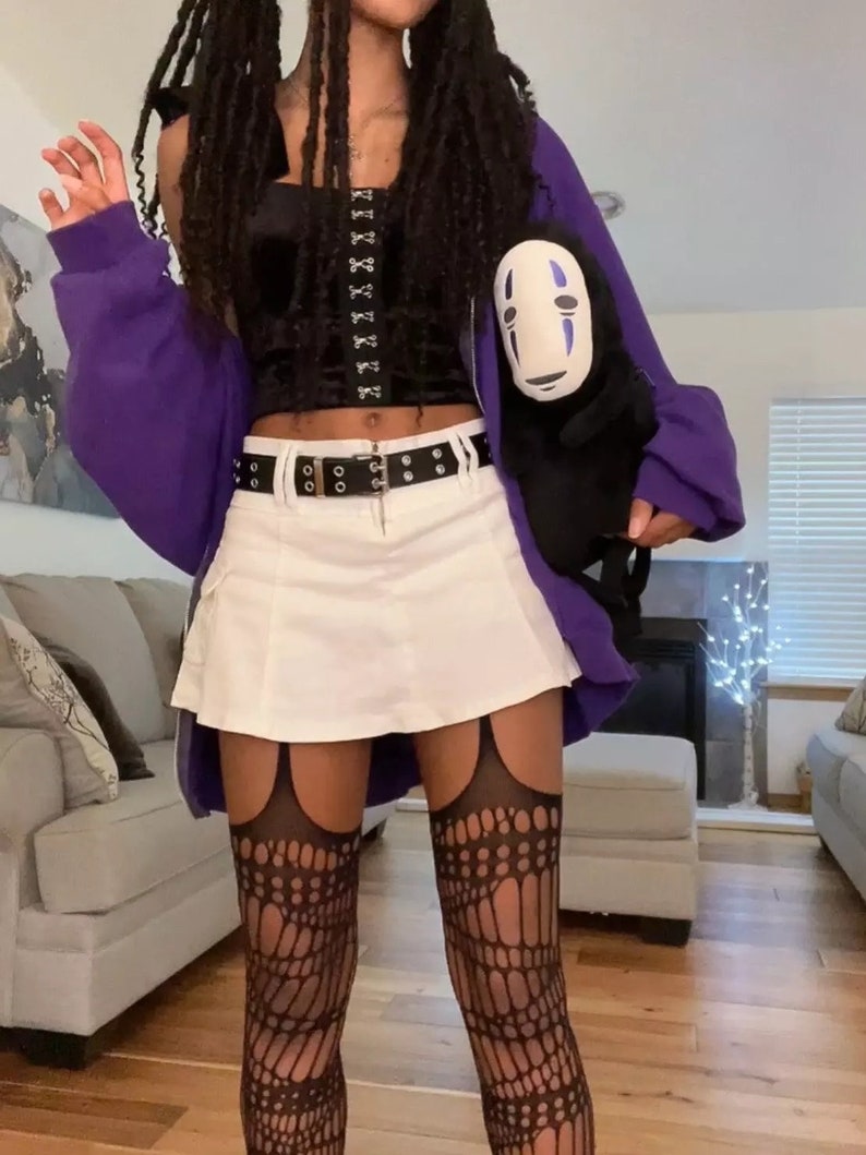 Y2K Pastel Goth Aesthetics Basic Low Waist Micro Skirts Etsy