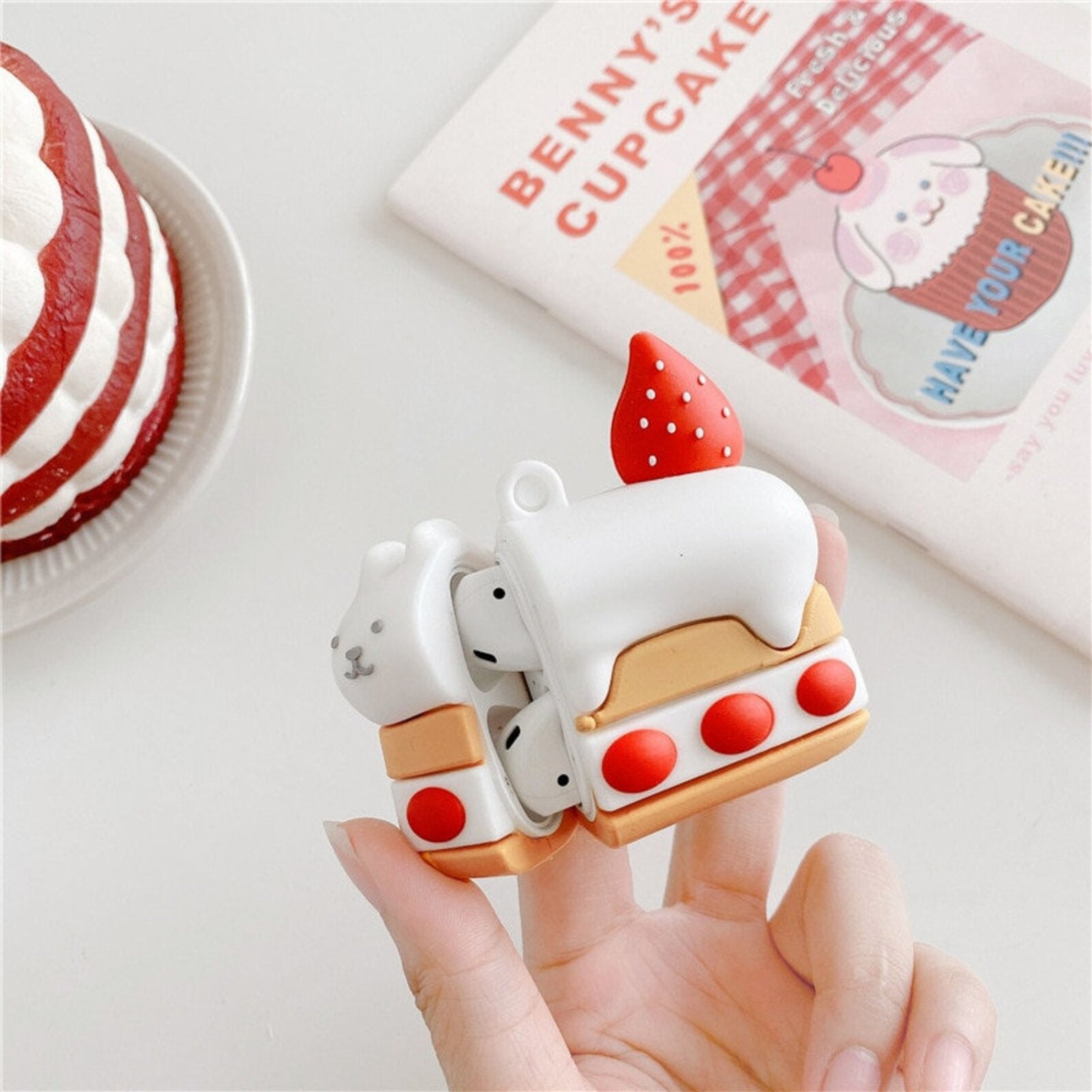 Cute Cat AirPod Case Animal AirPod Case Gift Cute Bear Kawaii | Etsy