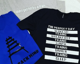 Rail fan personalized shirts