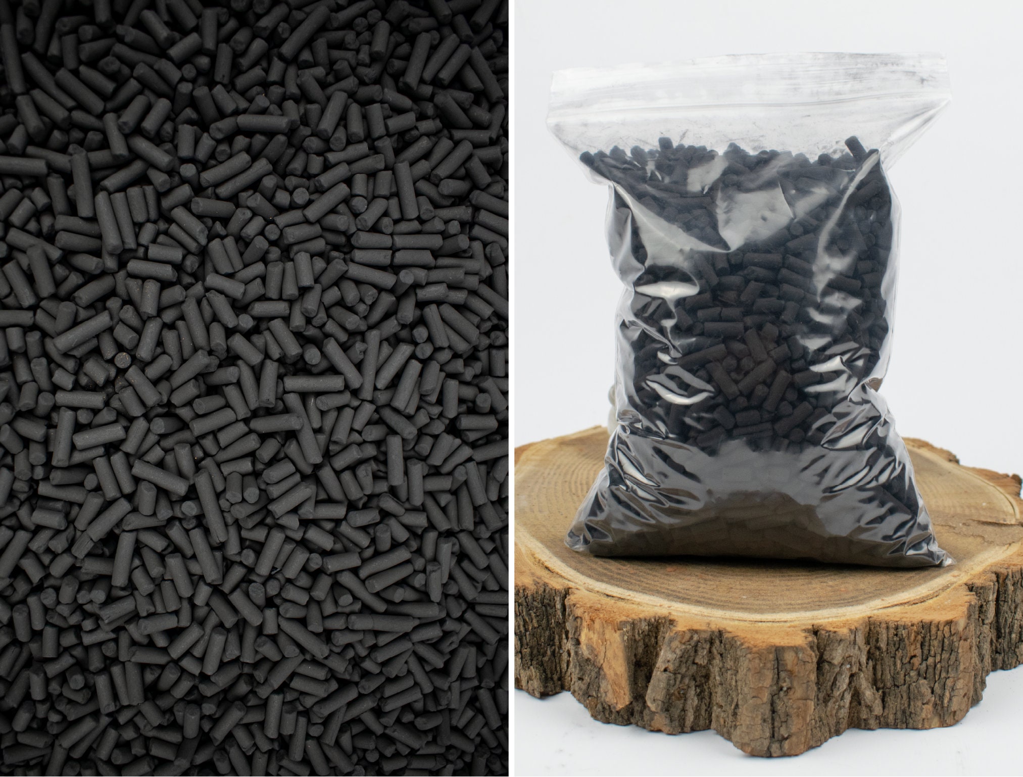 Activated carbon pellets charcoal 200g/650g bags Natural Etsy
