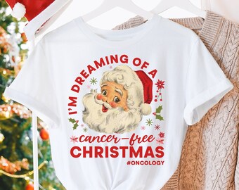 Oncology Nurse Christmas Shirt Cancer Nurse Shirt Chemo Nurse Gift Oncology Department Holiday Apparel Cute Hospital Party Christmas Shirts