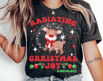 Oncology Nurse Christmas Shirt Cancer Nurse Shirt Chemo Nurse Gift Oncology Department Holiday Apparel Cute Hospital Party Christmas Shirts