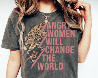 Feminist Shirt Womens Rights Tiger Activist Tee Social Justice Pro Choice Roe V Wade Empowered Women Smash The Patriarchy My Body My Choice