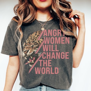 Feminist Shirt Womens Rights Tiger Activist Tee Social Justice Pro Choice Roe V Wade Empowered Women Smash The Patriarchy My Body My Choice
