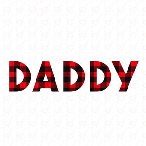 Daddy Buffalo Plaid Sublimation Download Christmas Sublimation Digital PNG Design Download Buffalo Check Holiday Instant Download Red Black