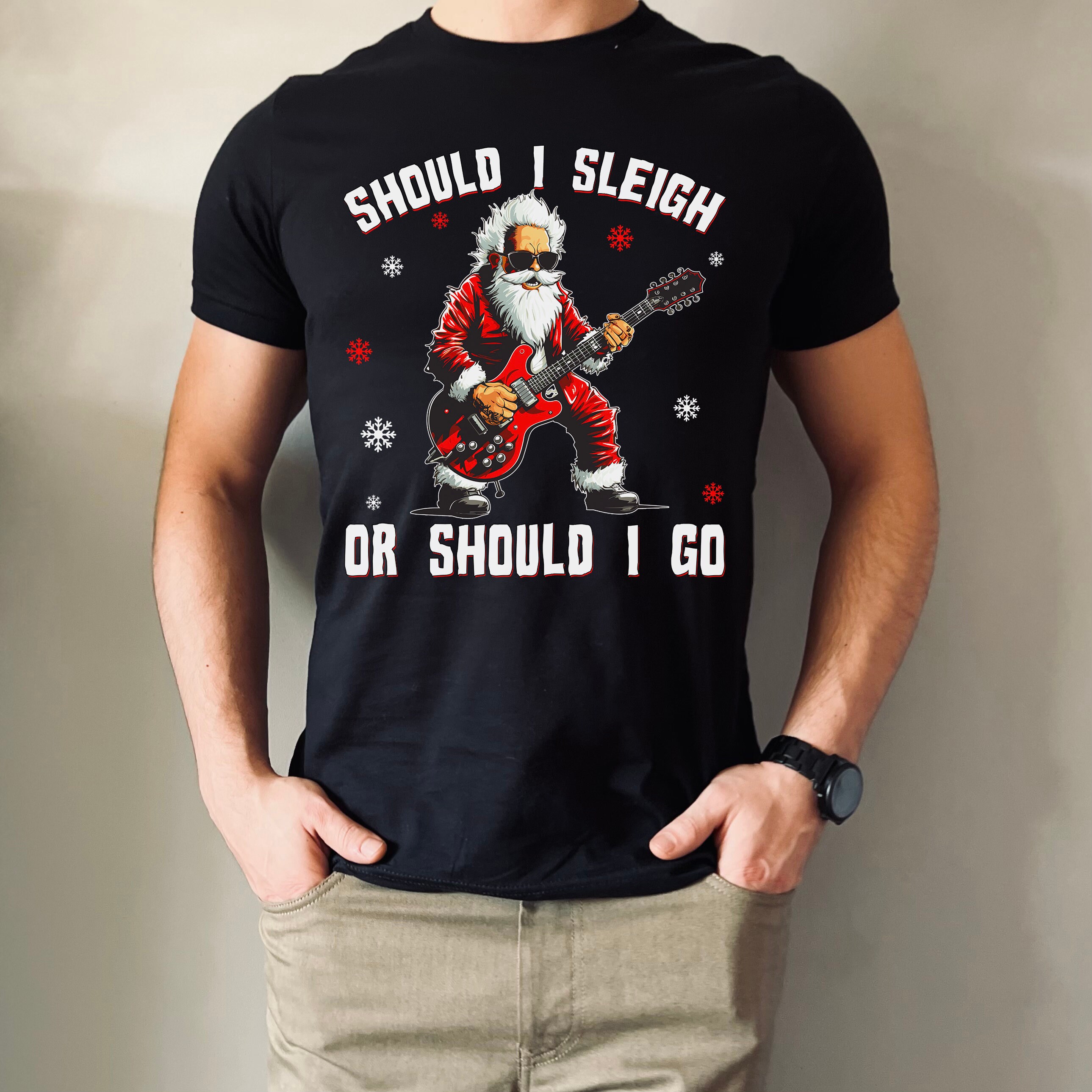 Produktbild von T-Shirt Herren Lustiges Weihnachtsshirt Unisex Weihnachtshemd