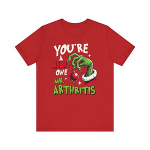 Ortho Nurse Christmas Shirt Orthopedic Nurse Shirt Funny Skeleton Christmas Shirt Ortho Crew Shirts Funny Arthritis Shirt Getting Older Gift Red
