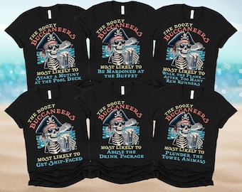 Most Likely To Cruise Shirts Skeleton Cruise Shirts Funny Drinking Shirts Matching Cruise Shirt Group Cruise Shirts Vacation Shirts Pirate