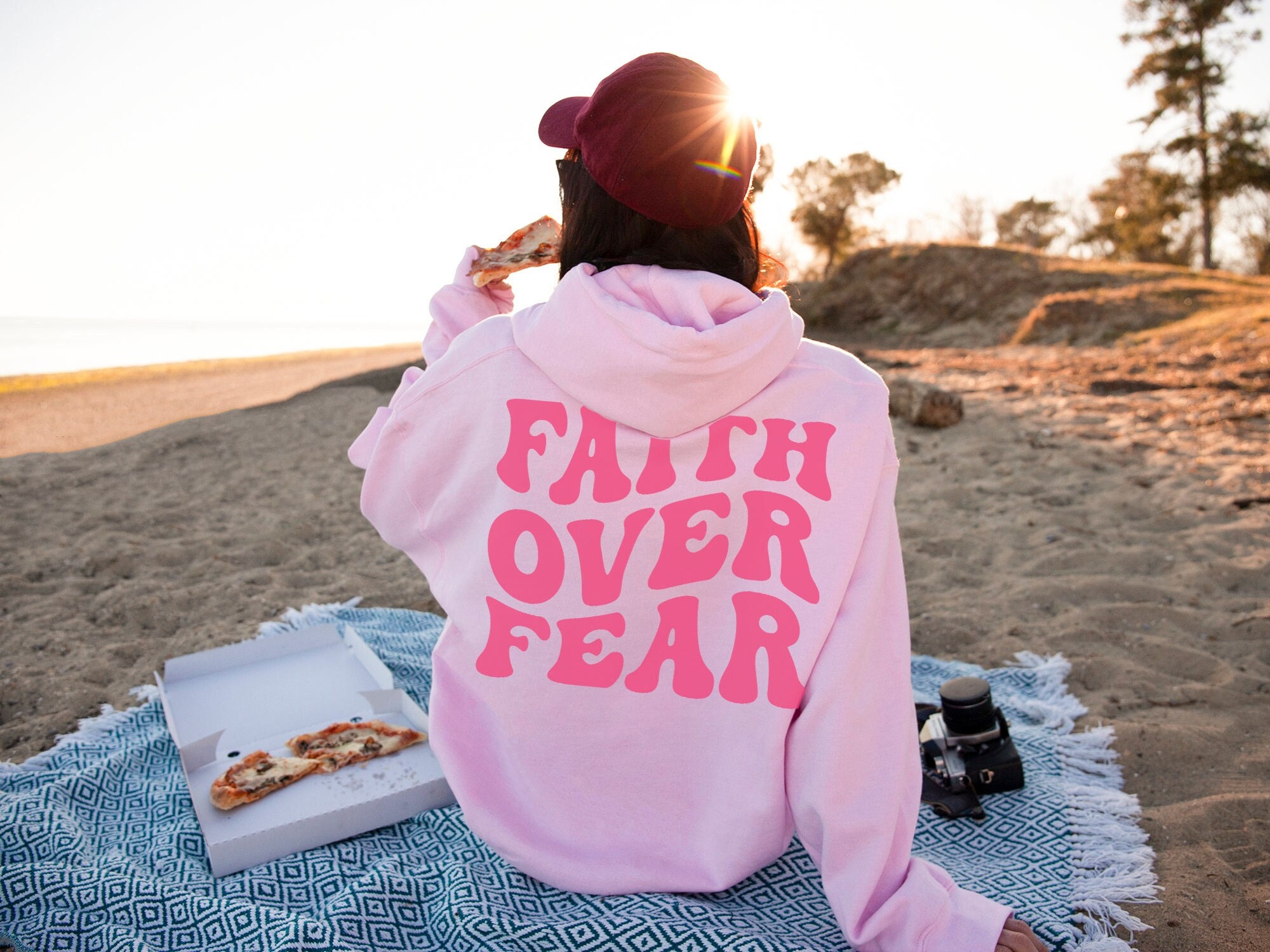 Faith Over Fear Hoodie Christian Sweatshirt Bible Verse Hoodie Trendy Aesthetic Hoodie Inspirational Sweatshirt Tik Tok Born Again Hoodie Etsy Canada
