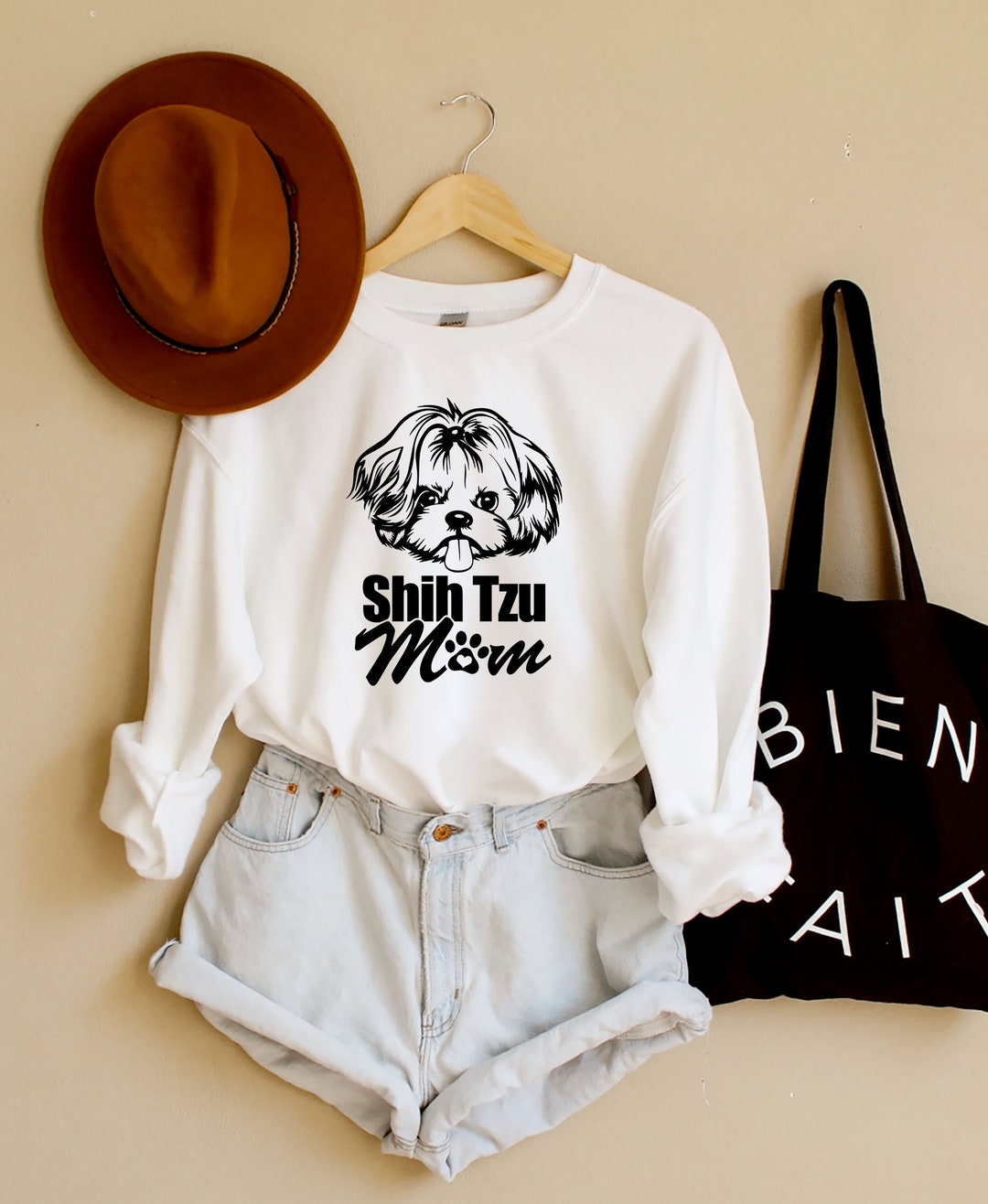 Shih Tzu Sweatshirt Shih Tzu Mom Shirt Shih Tzu Mom Gift Cute Etsy