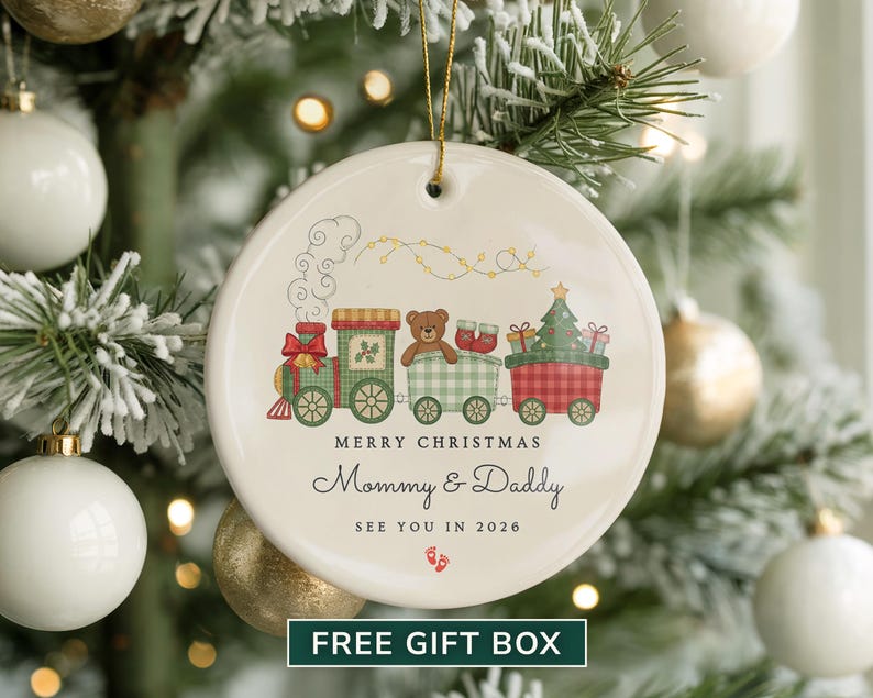 Pregnancy Announcement Ornament New Baby Ornament For New Parents See You In 2026 Announcing Pregnancy Christmas Ornament For Expecting Mom image 1