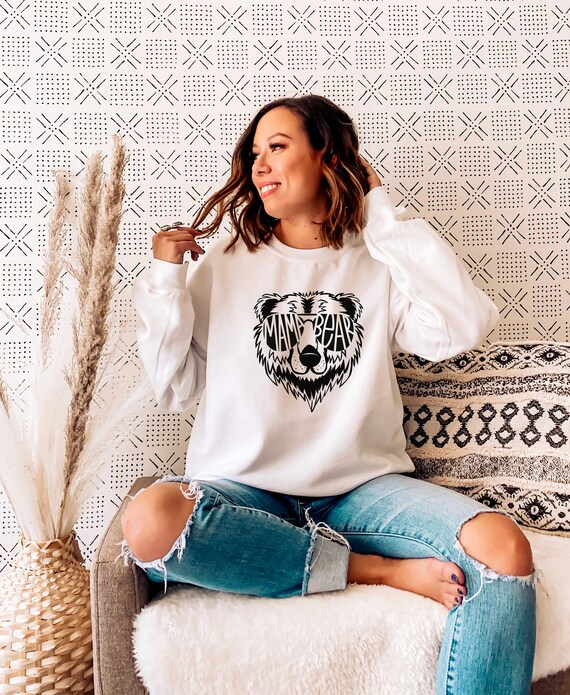 plus size mama bear sweatshirt