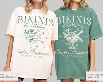 Bikinis and Martinis Bachelorette Shirt Custom Listing for Sara