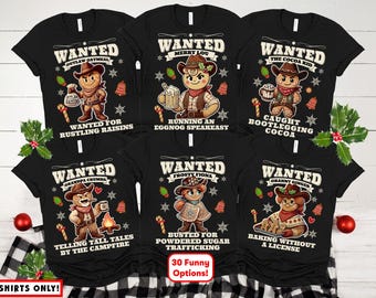 Western Family Group Christmas Shirts Cowboy Matching Christmas Shirts Country Matching Family Christmas Shirts Rodeo Outlaw Christmas Shirt