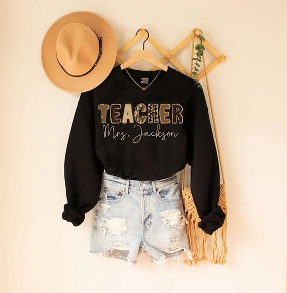 Black History Sweatshirt Personalized Teacher Shirt Custom Teacher Gift Black History Month Shirt African American Sweater Black Pride Shirt