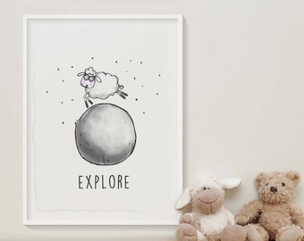 Explore Sheep Nursery Wall Art