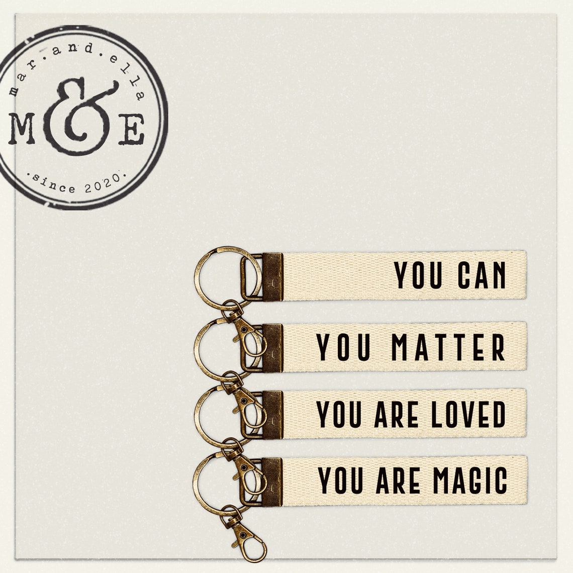 Keychain Wristlets You Quotes Collection Key Fob Etsy