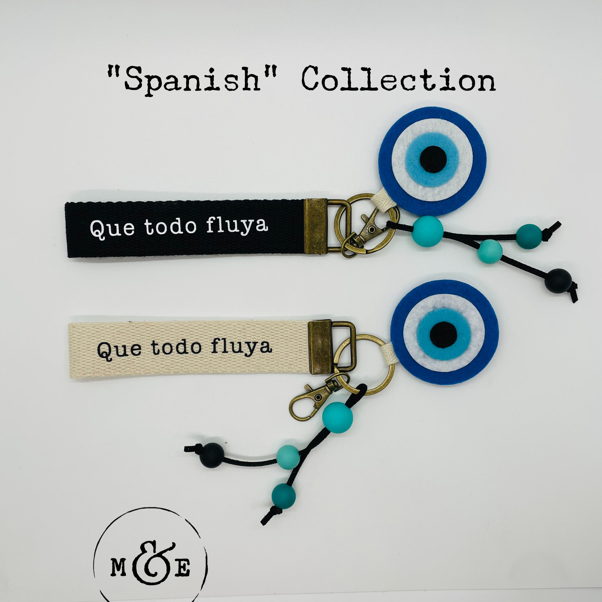Spanish Collection 1 Keychain Wristlets Key Fob Etsy