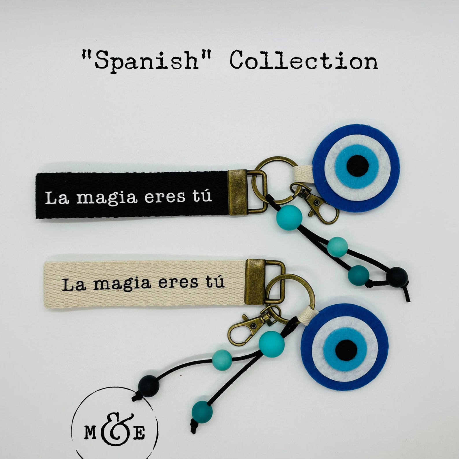 Spanish Collection 1 Keychain Wristlets Key Fob Etsy