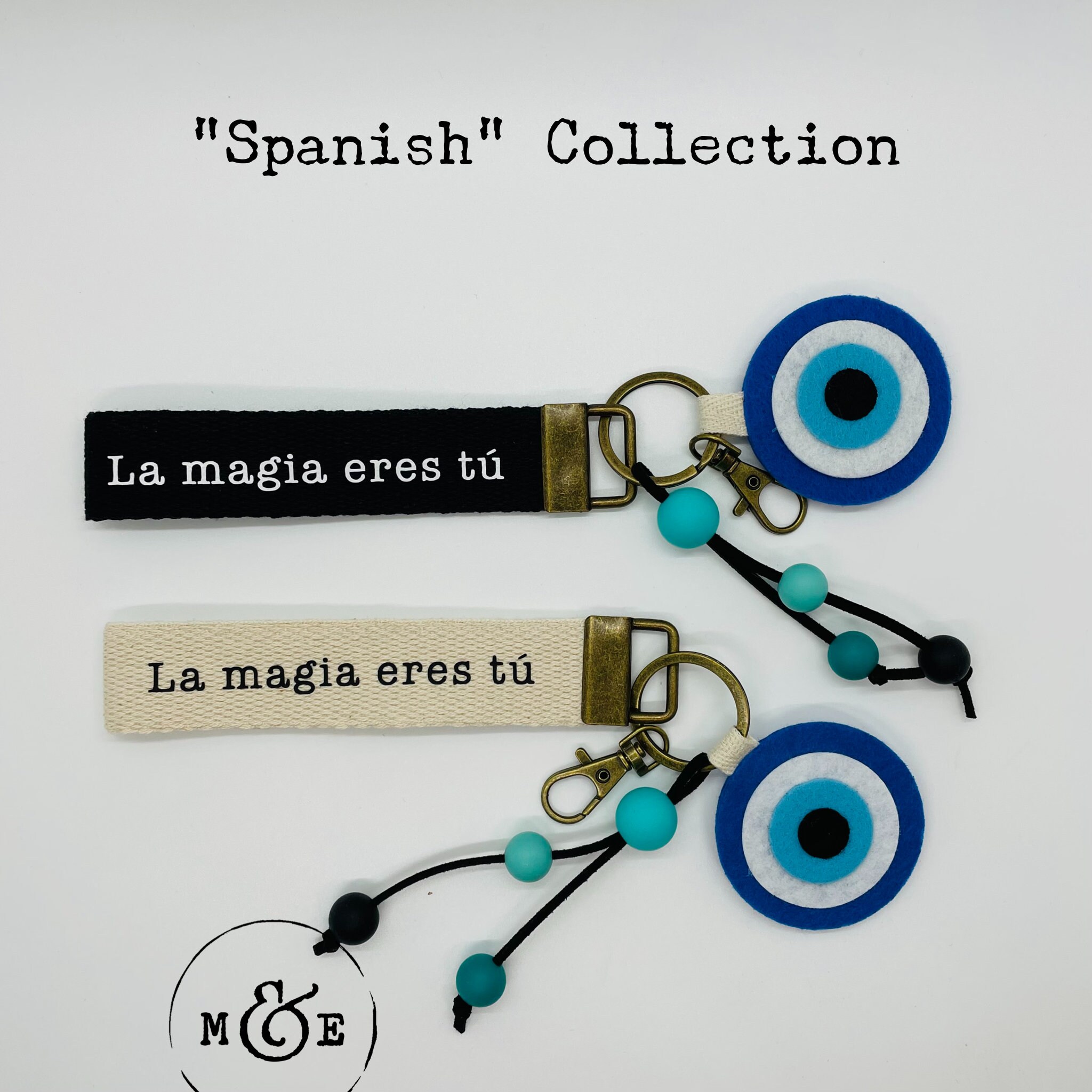 Spanish Collection 1 Keychain Wristlets Key Fob Etsy