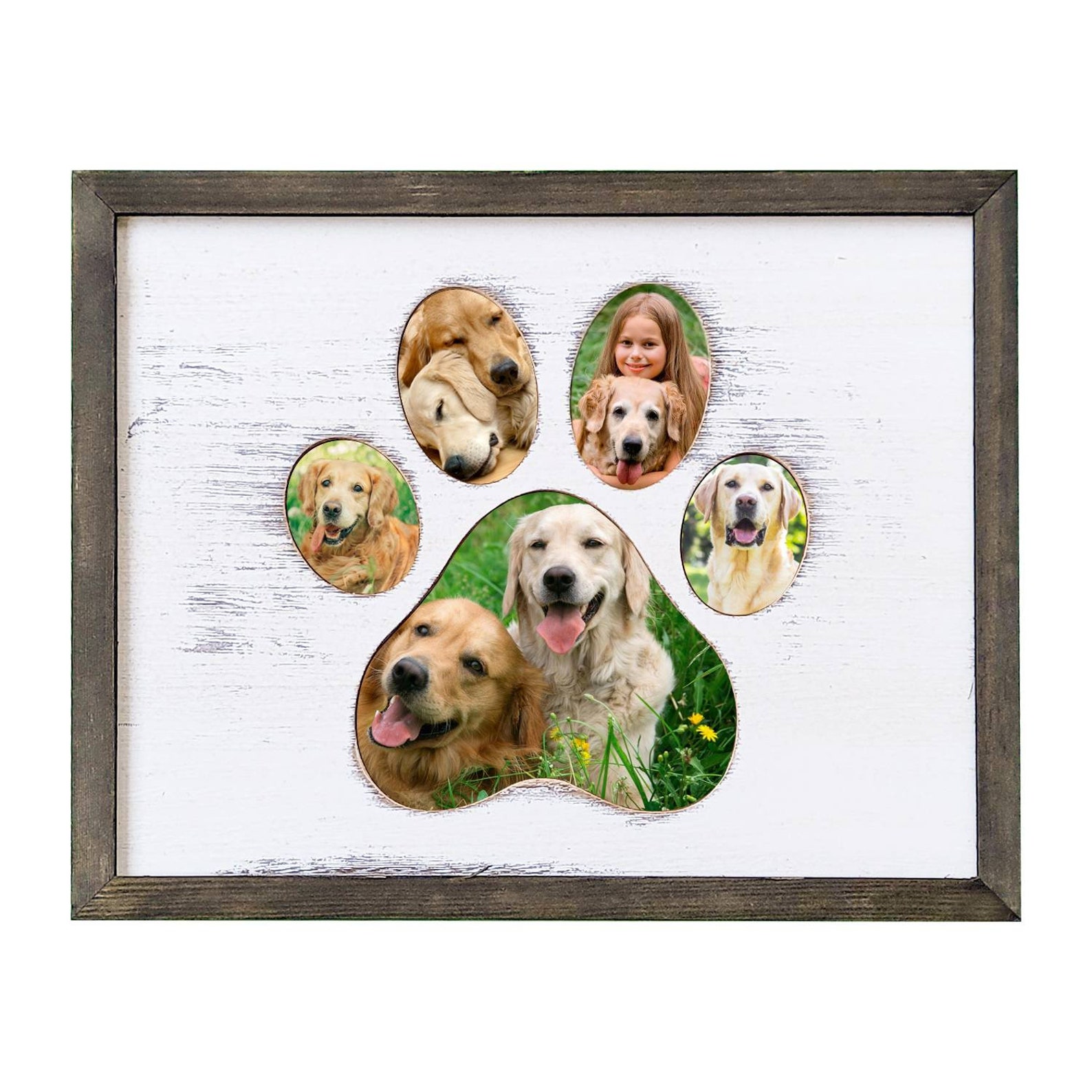 Dog Picture Frame Paw Print Frame Pet Memorial Frame Etsy