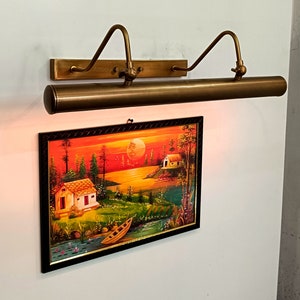 Raw Brass Modern Painting Light Brass Vintage Antique Picture Wall Light Solid Brass Christmas Scone Gift