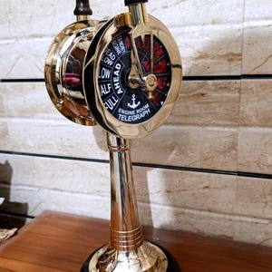 Personalized Ship Engine Telegraph, Ship Order Engine Working Telegraph,Handcrafted Decor,Gift for sailor, gift for navy , Christmas Gift