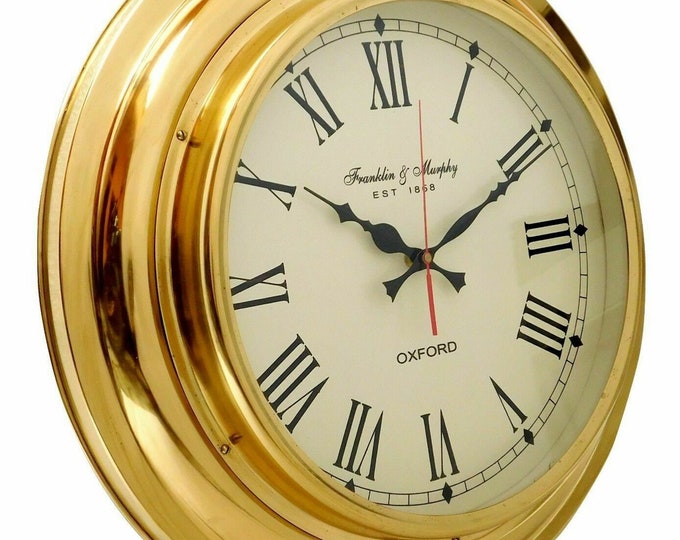 Salem Ships Bell Clock 8 Day Jeweled Etsy