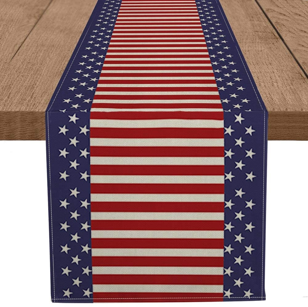 4th of July Table Runner 4th of July Patriotic Memorial Day Etsy