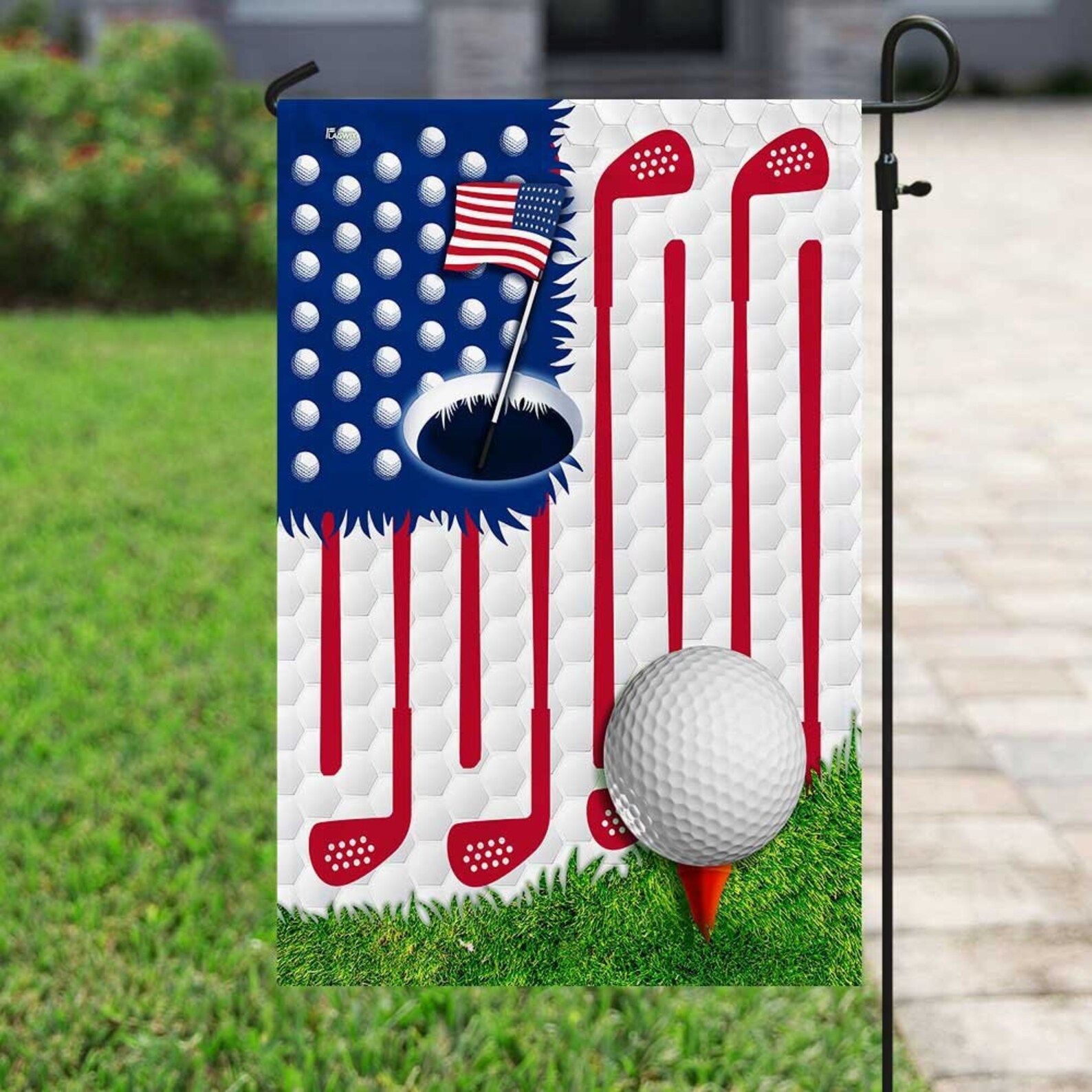 American Golf Flag Garden Flag House Flag Farmhouse Peace Etsy UK