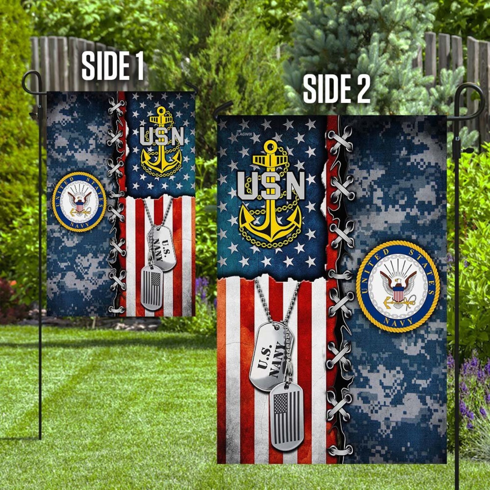 United States Navy American Flag Garden Flag peace flag Etsy