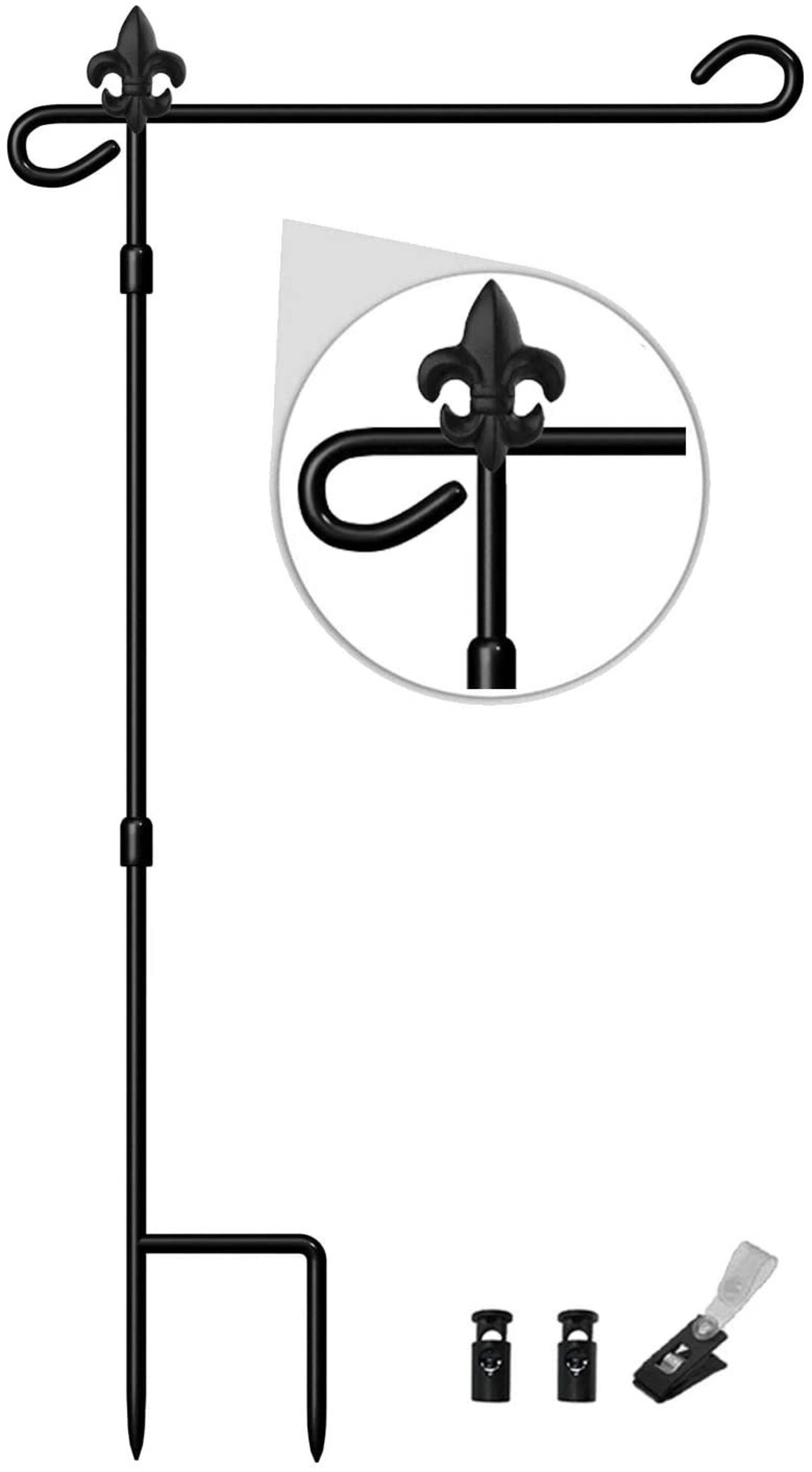 Garden Flag Stand Garden Flag Pole Pole Stand Metal Etsy