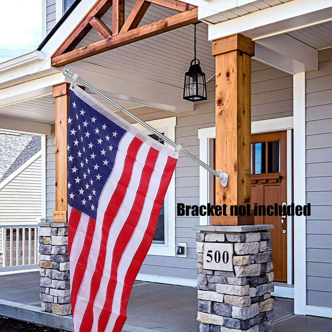 Flag Pole 6FT Black Flag Pole for House Porch Rust Stainless Etsy