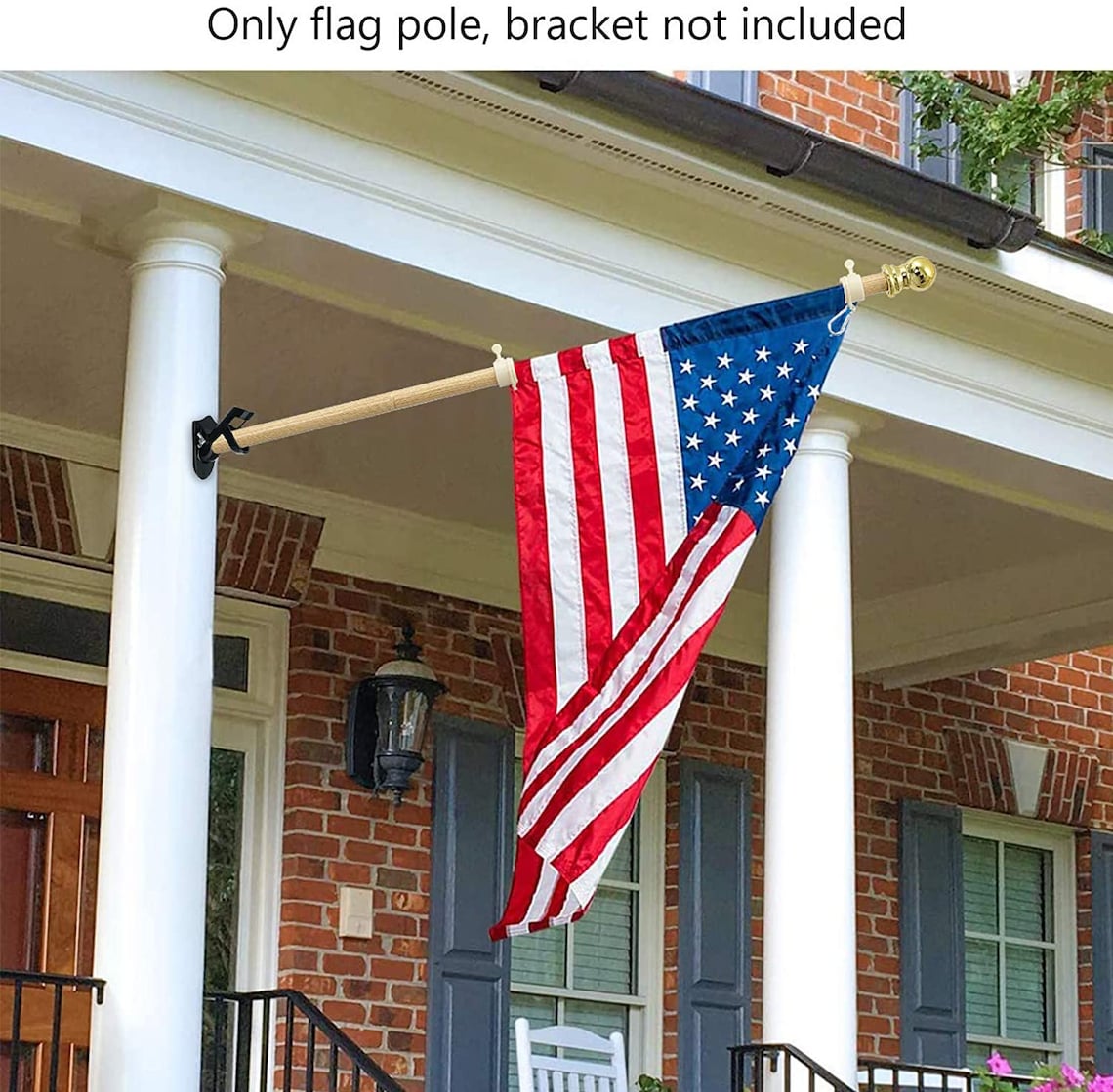 Flag Pole 6FT Black Flag Pole for House Porch Rust Stainless | Etsy