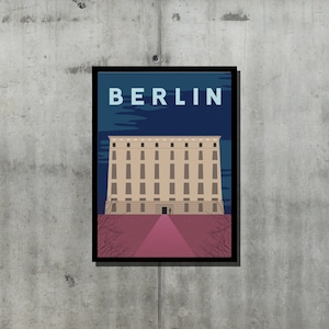 Digital Printable BERGHAIN Germany Capital City BERLIN Techno PRINT Download Posters For Travel Lovers