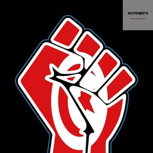 Tunisie - Sticker drapeau Black Lives Matter - Édition Tunisie