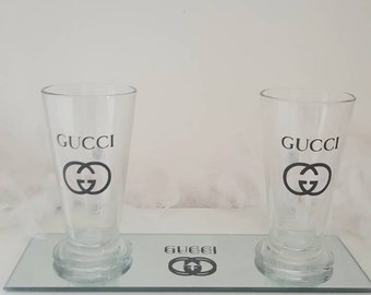 gucci glass cup